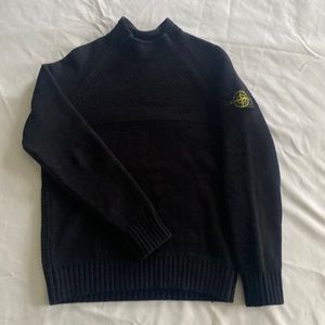 Stone Island Mock Turtle Neck Sweater (Size Medium to Large)